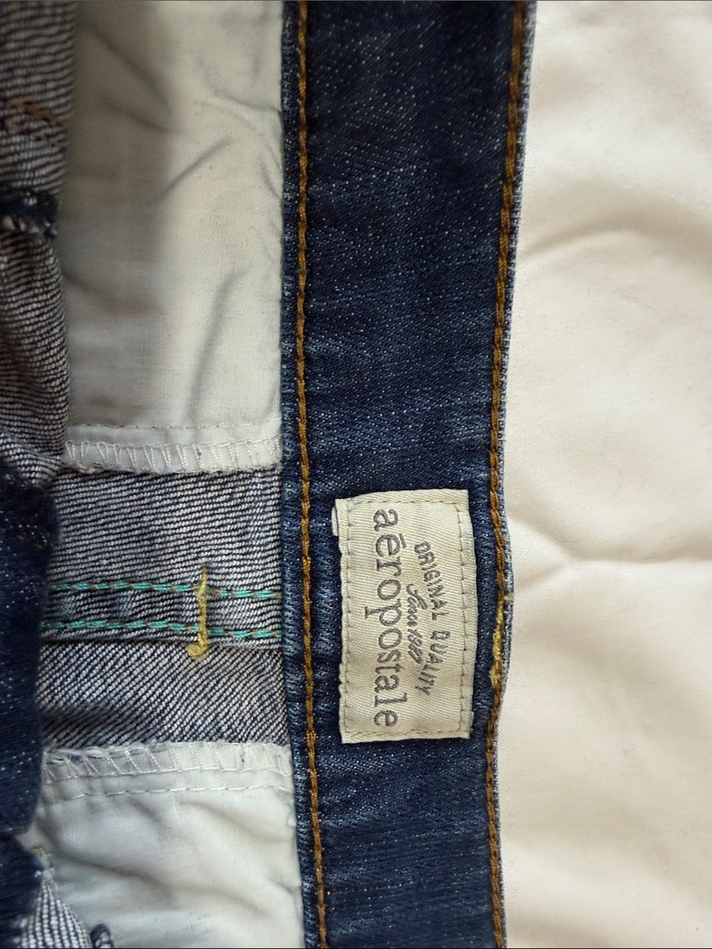 Aeropostale Dark Blue Women's Denim Shorts - Picture 2 of 3